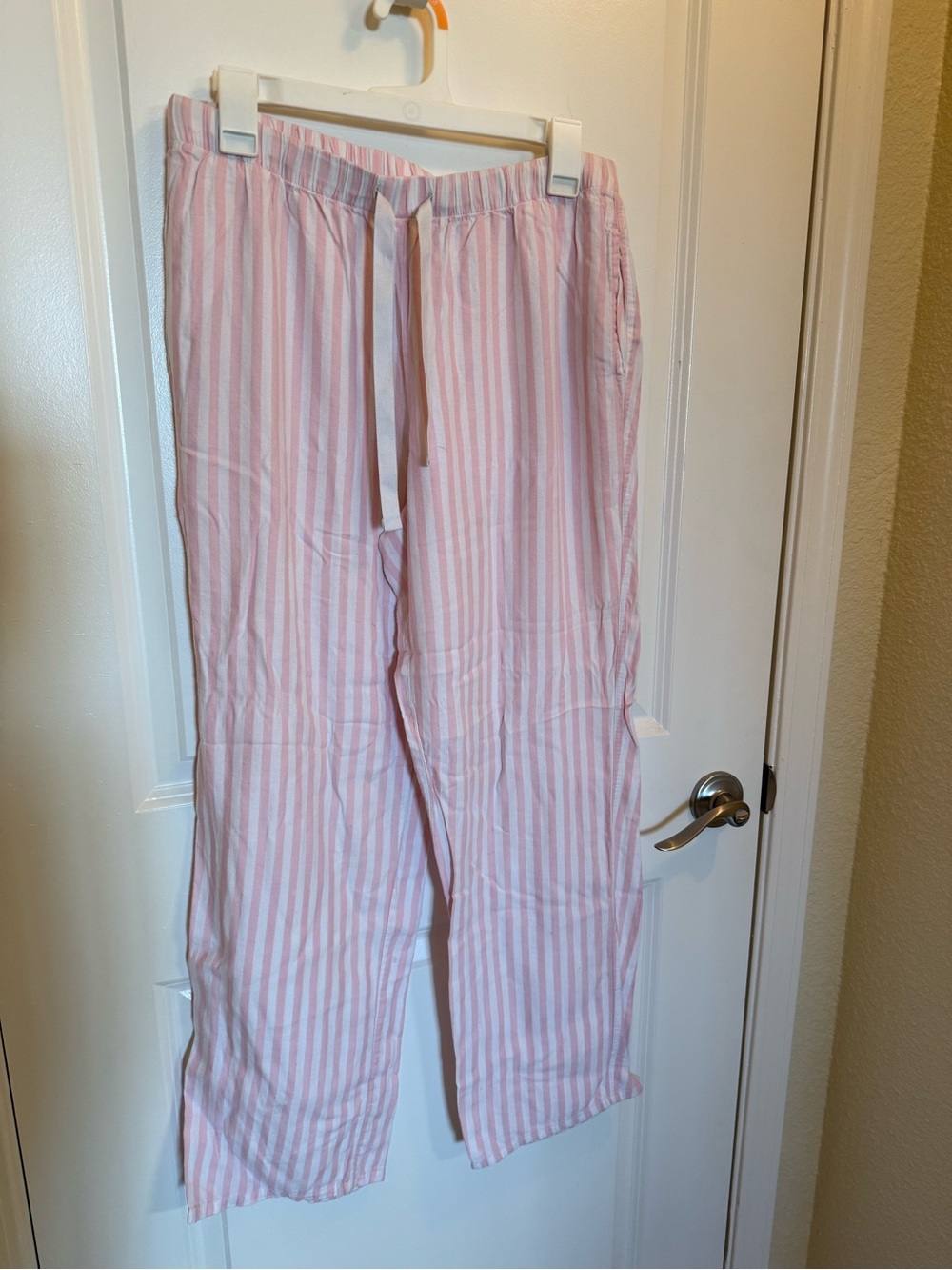 Victoria's Secret Pink and White Striped Pajama Pants